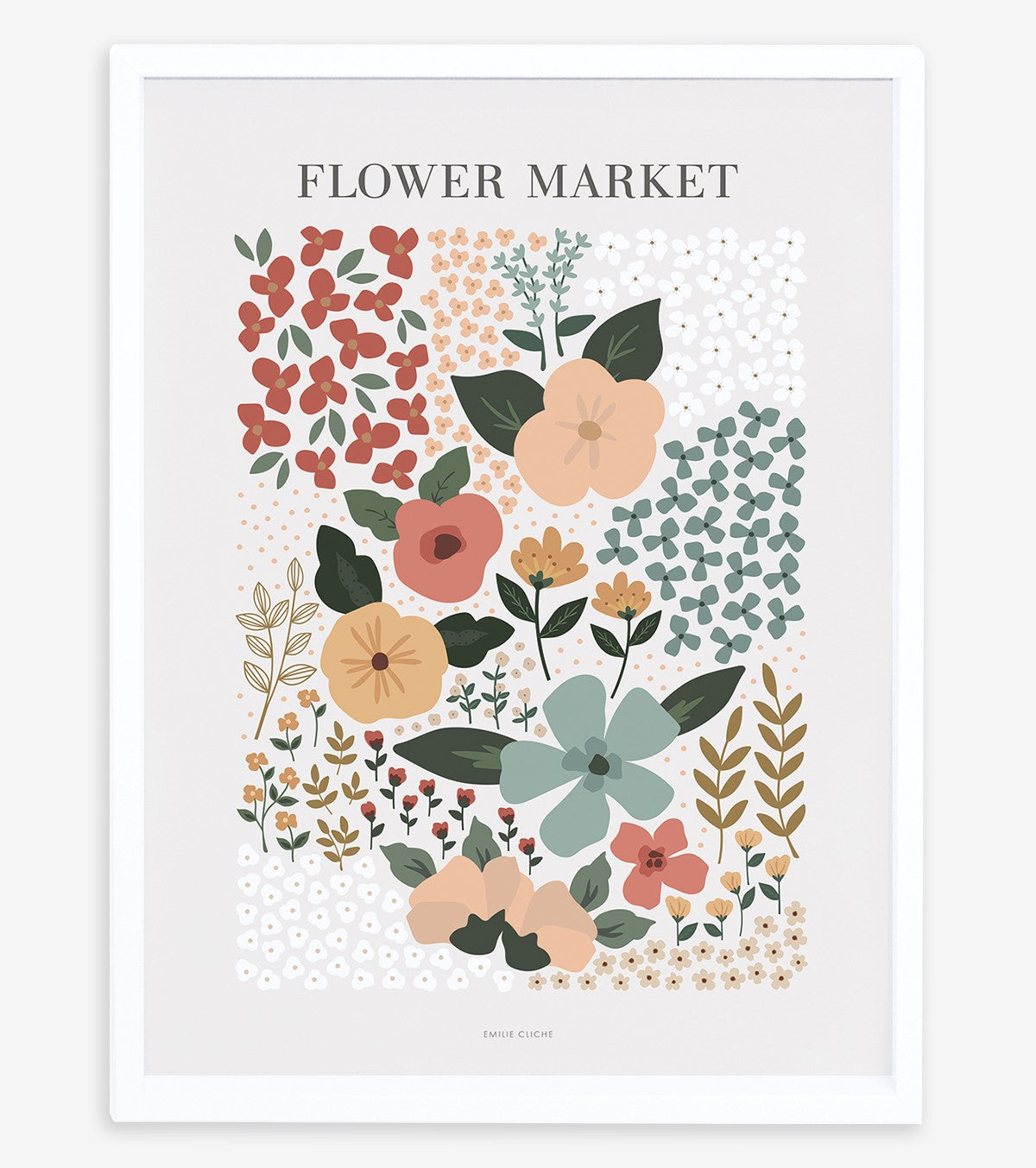 BLOEM - Børneplakat - Blomstermarked