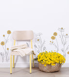 CHAMOMILE - Wallstickers - Store kamilleblomster