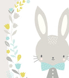SWEET BUNNIES - Børneplakat - Kaninunge og blomster