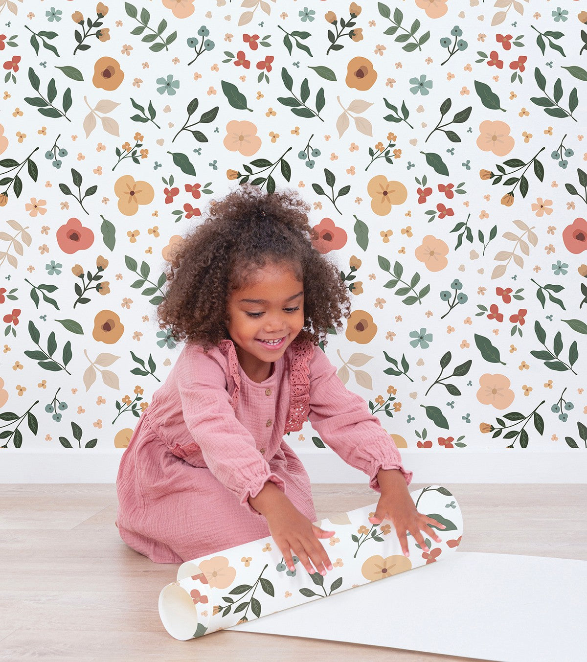BLOEM - Børnetapet - motiv af blomster og blade
