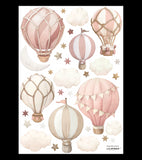 SELENE - Wallstickers - Varmluftballoner (pink)