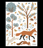 JÖRO - Wallstickers - Skov, ræv og dyr