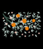 LOUISE - Stort klistermærke - grene og appelsiner