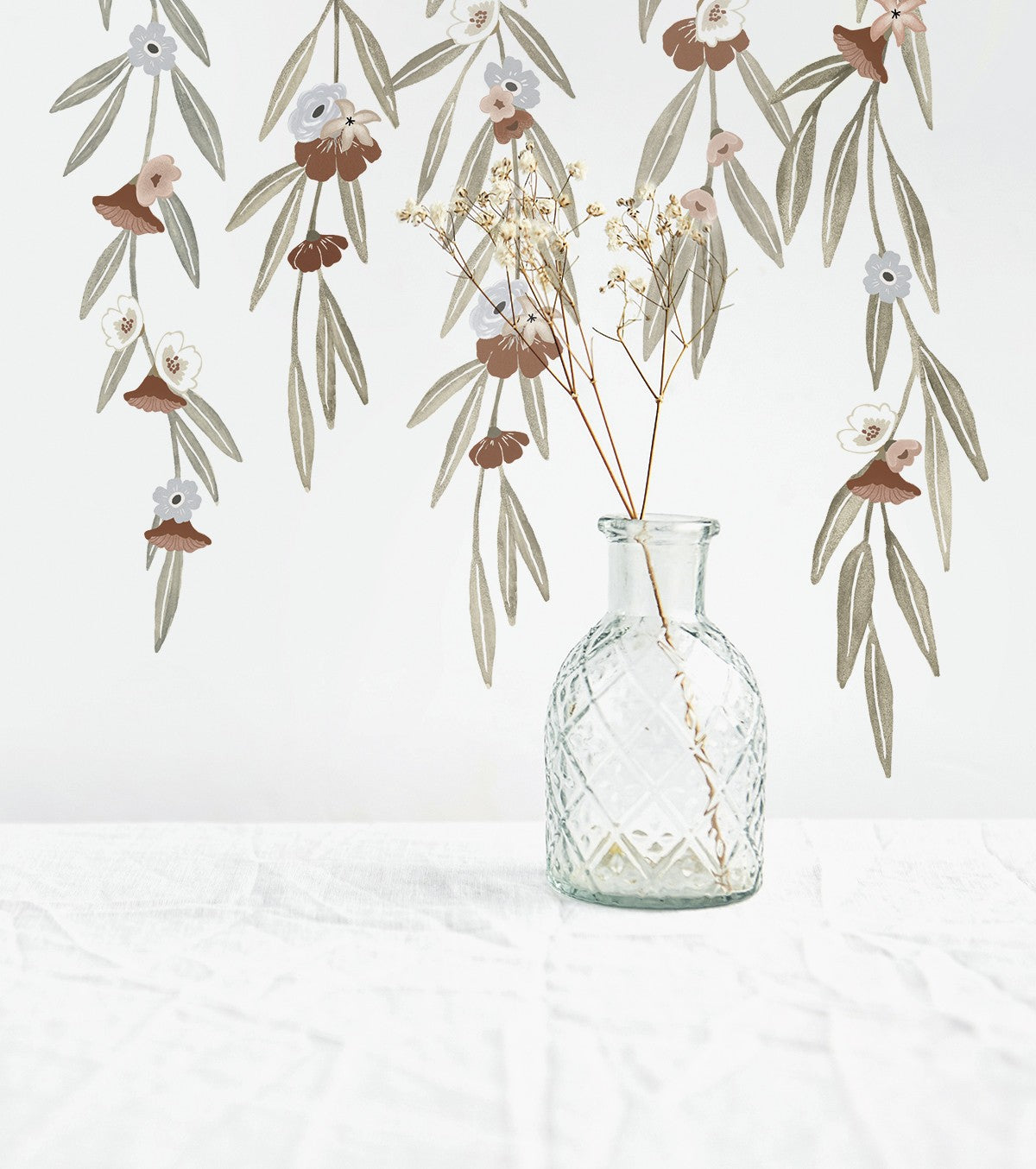 LILYDALE - Stort klistermærke - Eukalyptus og blomster