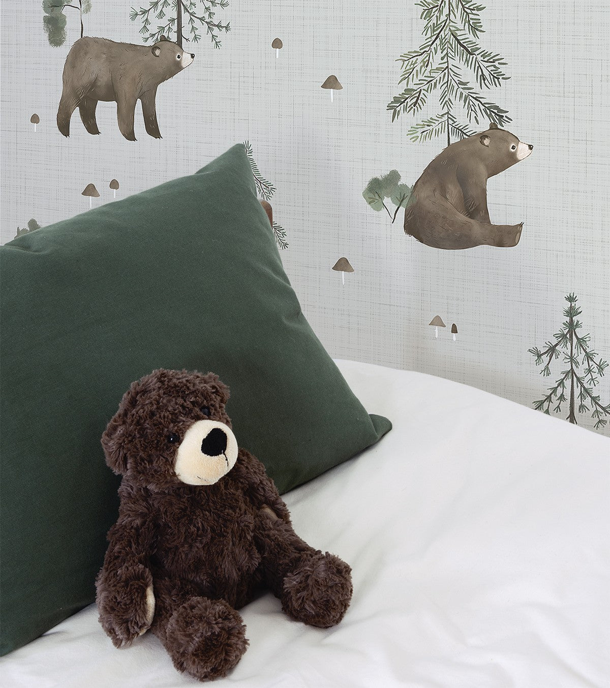 KHARU - Børnetapet - bjørn og bjergmotiv