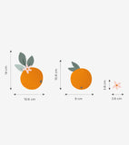 LOUISE - Wallstickers - Appelsiner